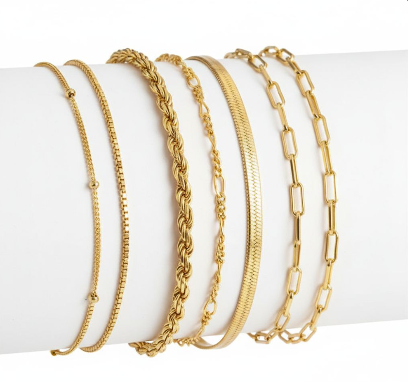 Isabella Vernetta bracelet set | Gold